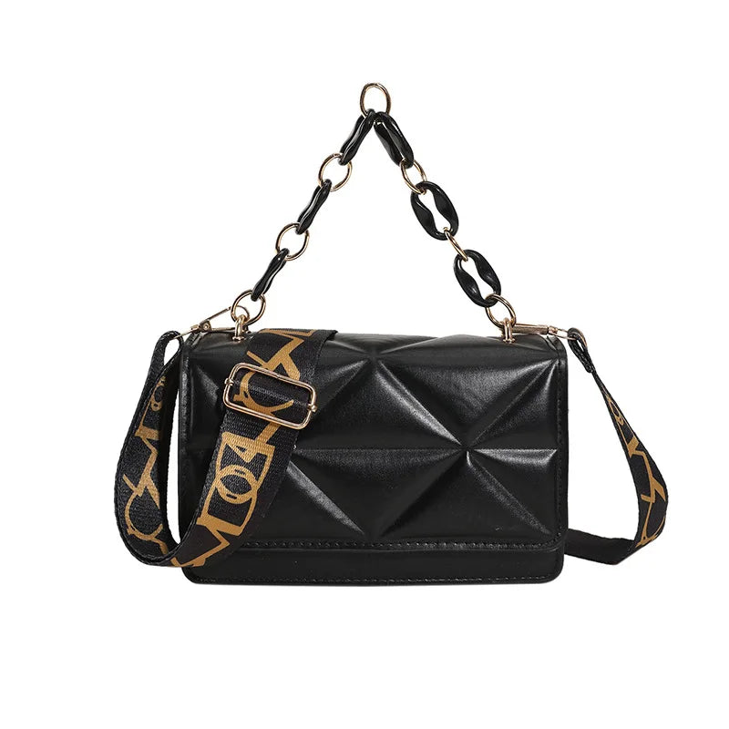 Winter Large Shoulder Bags for Women Stone Pattern PU Leather Crossobdy Bags Brand Pink Tote Handbags Chains Shopper Clutch Purs